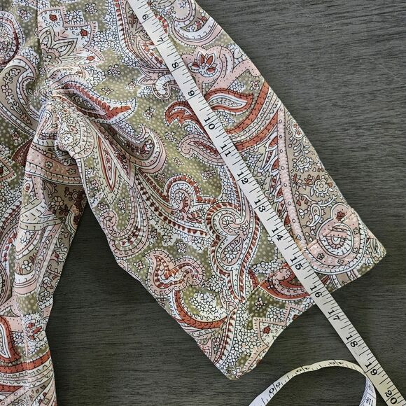 Catherine’s 0X 14/16 PETITE Lot of 2 Button Up Blouse Paisley Office Career - Picture 6 of 10